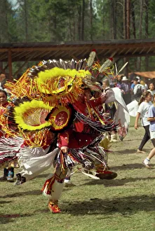Young Men Prints: Indian pow wow, Sqylax, British Columbia, Canada, North America