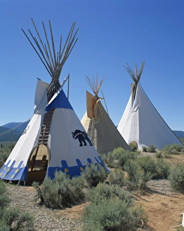 Tents Prints: Indian tepees