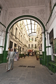 Arcade Prints: Indoor shopping mall, Historic Center, Quito, Ecuador, South America