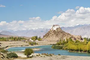 Outcrop Prints: Indus River with the Tibetan Buddhist Stakna Monastery in the background