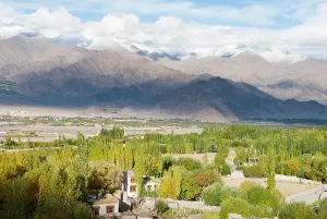 Plateau Prints: Indus River valley seen from the village of Stok