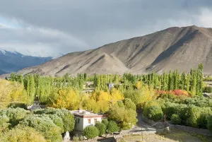 Outlook Prints: Indus River valley seen from the village of Stok