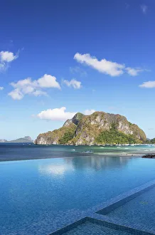 Swimming Pool Prints: Infinity pool at Lime Resort, El Nido