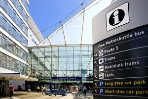 Directions Prints: Information panel at Piccadilly Railway Station, Manchester, England, United Kingdom