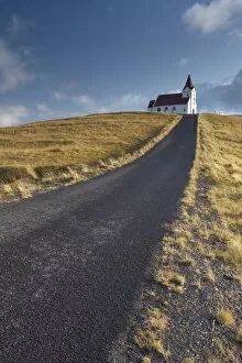 Images Dated 8th October 2008: Ingjaldsholl church at Hellisandur, on border of Snaefellsjokull National Park