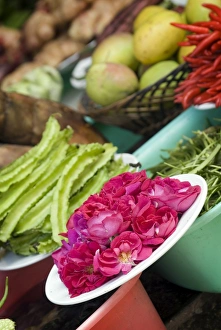 Dish Prints: Ingredients for restaurant display, Dali, Yunnan, China, Asia