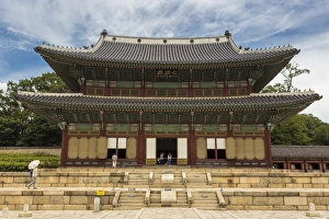 Korean Prints: Injeongjeon main palace building, Changdeokgung Palace, UNESCO World Heritage Site