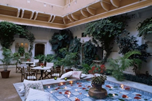 One of several inner courtyards of the palace