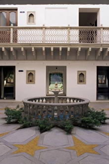 Gwalior Prints: One of the inner courtyards of the palace