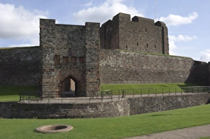 Carlisle Prints: The inner fortress, Carlisle Castle, Cumbria, England, United Kingdom, Europe