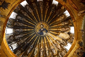 Inner narthex (western entrance) of Chora Museum (Kariye Muzesi) featuring Byzantine mosaics Inner narthex (western entrance) of Chora Museum (Kariye Muzesi) featuring Byzantine mosaics