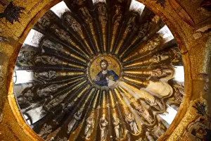 Adam Prints: Inner narthex (western entrance) of Chora Museum (Kariye Muzesi) featuring Byzantine mosaics