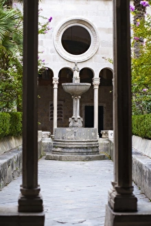 Former Yugoslavia Prints: Inside Franciscan Monastery-Museum