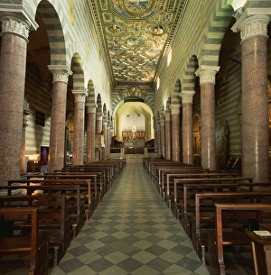 Volterra Prints: Inside the Grande Duomo, Volterra, Tuscany, Italy, Europe