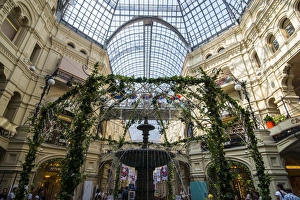Stores Prints: Inside GUM, the largest department store in Moscow, Russia, Europe
