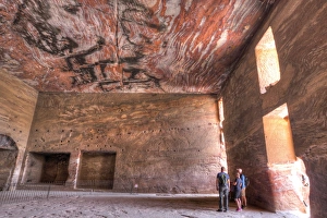 Place Of Burial Prints: Inside the Urn Tomb, Royal Tombs, Petra, UNESCO World Heritage Site, Jordan, Middle East