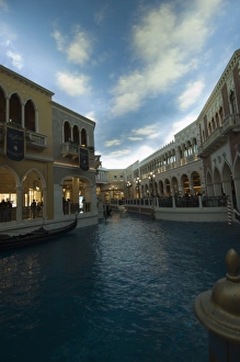 Venetian Hotel Prints: Inside the Venetian Hotel complete with gondoliers