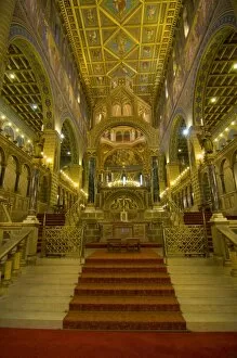 Inside view of the Szent Peter Basilica, Pecs, Hungary, Europe