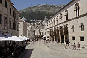 Walled Prints: Inside the Walled City of Dubrivnik, UNESCO World Heritage Site, Croatia, Europe