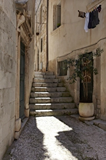 Stair Case Prints: Inside the walled city of Dubrovnik, Croatia, Europe