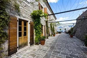 Paving Stone Prints: Inside the walls of the citadel which sits with the old town (stari grad) of Budva