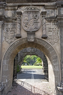 City Gates Prints: Intamuros city, Fort Santiago Gate, Manila, The Philippines, Southeast Asia, Asia