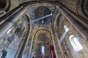 Inteiror of the 11th century Haghpat Monastery, UNESCO World Heritage Site, Haghpat