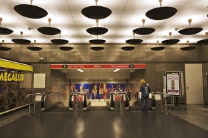 Metro Prints: Interchange at metro station, Budapest, Hungary, Europe