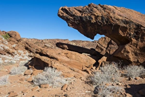 Outcrop Prints: Interesting rock formation in Twyfelfontein, Namibia, Africa