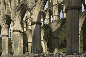 Images Dated 27th September 2009: Interior, 13th century Rievaulx Abbey, near Helmsley, North Yorkshire, England