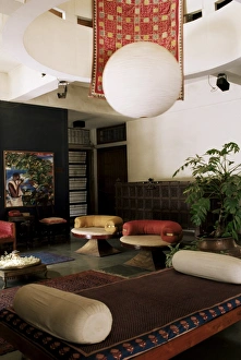 Interior of 1970s concrete structured home