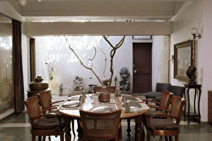Ahmedabad Prints: Interior of 1970s concrete structured home
