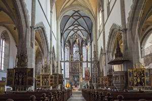 Slovakia Prints: Interior of Basilica of St. Egidius