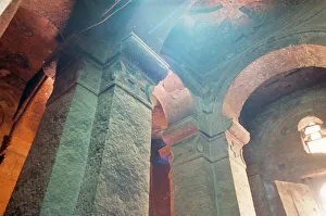 Ethiopia Prints: Interior, Bieta Ghiorghis (St. George s), Lalibela, UNESCO World Heritage Site