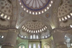 Blue Mosque Prints: Interior, Blue Mosque (Sultan Ahmed Mosque) (Sultan Ahmet Mosque) (Sultanahmet Camii)