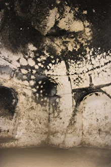 Afgani Prints: Interior of Buddhist cave from the Kushano-Sasanian period, 4th-5th centuries AD