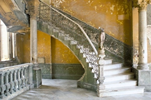 Centro Prints: Interior of the building in Havana Centro, Havana, Cuba, West Indies, Central America