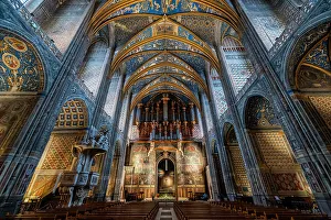 Awe Inspiring Prints: Interior of the Cathedral Sainte-Cecile