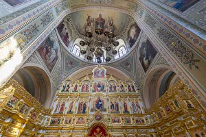 Chandelier Prints: Interior, Cathedral, Sviyazhsk, Republic of Tatarstan, Russia, Europe