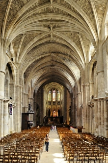 Aisle Prints: Interior of Cathedrale Saint Andre (St)
