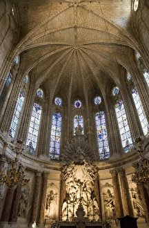 Herault Prints: Interior of Cathedrale St. -Nazaire, Beziers, Herault, Languedoc-Roussillon