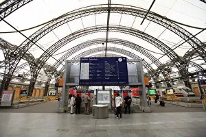 Images Dated 8th June 2009: Interior, Central Railway Station, Dresden, Saxony, Germany, Europe
