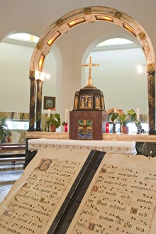 Galilee Prints: Interior, Church of the Beatitudes, Galilee, Israel, Middle East