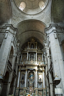 Santiago De Compostela Prints: Interior of church at the Convent of San Francisco de Valdedios
