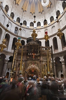 Interior of the Church of the Holy Sepulchre, Jerusalem, Israel, Middle East