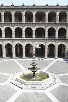 Interior courtyard, National Palace (Palacio Nacional), Zocalo, Plaza de la Constitucion