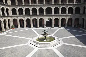 Interior Courtyard, National Palace (Palacio Nacional), Zocalo, Plaza de la Constitucion