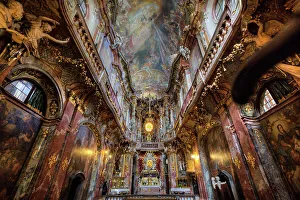 Altar Prints: Interior, created by the Asam Brothers