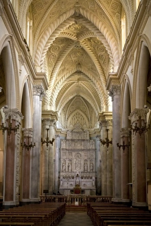 Images Dated 15th March 2008: Interior of the Duomo, Erice, Sicily, Italy, Europe