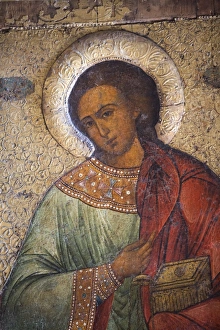 Interior fresco paintings, St. Sophia Cathedral, Kremlin, UNESCO World Heritage Site